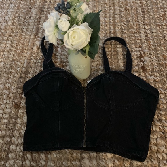 New Guess jean crop bra - Picture 4 of 8